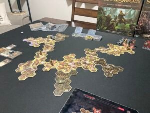 Plateau de jeu quelques temps avant la fin de la partie...